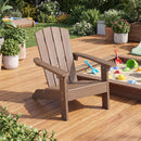 Set of 2 Kid's Adirondack Chair with with High Backrest and Armrests
