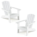 Set of 2 Kid's Adirondack Chair with with High Backrest and Armrests by LJGDeals
