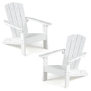Set of 2 Kid's Adirondack Chair with with High Backrest and Armrests