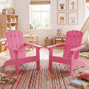Set of 2 Kid's Adirondack Chair with with High Backrest and Armrests