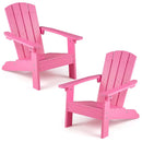 Set of 2 Kid's Adirondack Chair with with High Backrest and Armrests by DirectDeals