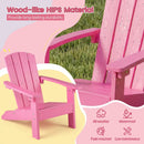Set of 2 Kid's Adirondack Chair with with High Backrest and Armrests by DirectDeals