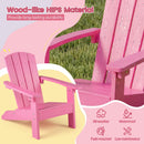 Set of 2 Kid's Adirondack Chair with with High Backrest and Armrests
