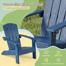 Set of 2 Kid's Adirondack Chair with with High Backrest and Armrests
