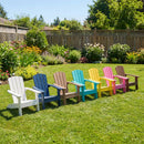 Set of 2 Kid's Adirondack Chair with with High Backrest and Armrests by DirectDeals