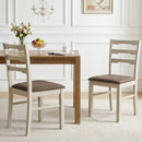 Upholstered Dining Chairs Set of 2 with Wood Frame by LJGDeals