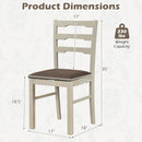 Upholstered Dining Chairs Set of 2 with Wood Frame by LJGDeals