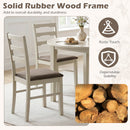 Upholstered Dining Chairs Set of 2 with Wood Frame by DirectDeals