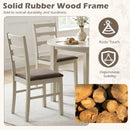 Upholstered Dining Chairs Set of 2 with Wood Frame by LJGDeals