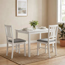 Upholstered Dining Chairs Set of 2 with Wood Frame by LJGDeals