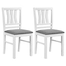 Upholstered Dining Chairs Set of 2 with Wood Frame by LJGDeals