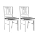 Upholstered Dining Chairs Set of 2 with Wood Frame by LJGDeals