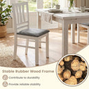 Upholstered Dining Chairs Set of 2 with Wood Frame by LJGDeals