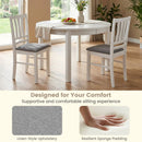 Upholstered Dining Chairs Set of 2 with Wood Frame by LJGDeals