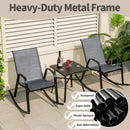 Set of 2 Metal Patio Rocking Chair with Breathable Seat Fabric by LJGDeals