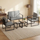 Set of 2 Mid Century Modern Single Sofa Chairs with Cushions by LJGDeals