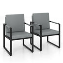 Set of 2 Mid Century Modern Single Sofa Chairs with Cushions by LJGDeals