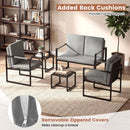 Set of 2 Mid Century Modern Single Sofa Chairs with Cushions by LJGDeals