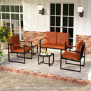 Set of 2 Mid Century Modern Single Sofa Chairs with Cushions