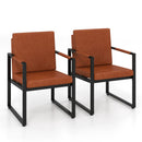 Set of 2 Mid Century Modern Single Sofa Chairs with Cushions by LJGDeals