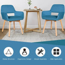 Set of 2 Modern Accent Armchairs by LJGDeals