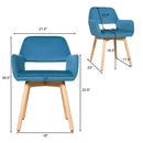 Set of 2 Modern Accent Armchairs by DirectDeals