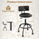 Swivel Bar Stool with Backrest - Height Adjustable by LJGDeals