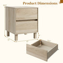Wooden End Tables Set of 2 with Storage Drawers by LJGDeals