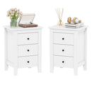 Set of 2 Nightstand End Beside Table Drawers by LJGDeals
