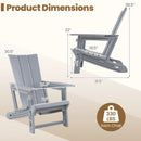Adirondack Chairs Set of 2 with Cup Holders by DirectDeals
