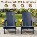 Adirondack Chairs Set of 2 with Cup Holders by DirectDeals