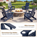 Adirondack Chairs Set of 2 with Cup Holders by DirectDeals