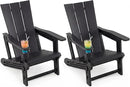 Adirondack Chairs Set of 2 with Cup Holders by DirectDeals