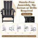 Adirondack Chairs Set of 2 with Cup Holders by DirectDeals