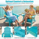 Folding Adirondack Chairs Set of 2 with Adjustable Backrest by DirectDeals
