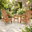 Folding Adirondack Chairs Set of 2 with Adjustable Backrest by LJGDeals