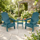 Folding Adirondack Chairs Set of 2 with Adjustable Backrest by LJGDeals