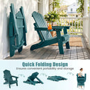 Folding Adirondack Chairs Set of 2 with Adjustable Backrest by DirectDeals