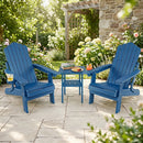 Folding Adirondack Chairs Set of 2 with Adjustable Backrest by DirectDeals