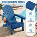 Folding Adirondack Chairs Set of 2 with Adjustable Backrest by LJGDeals