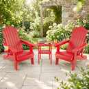 Folding Adirondack Chairs Set of 2 with Adjustable Backrest by LJGDeals