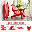 Folding Adirondack Chairs Set of 2 with Adjustable Backrest by DirectDeals