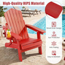 Folding Adirondack Chairs Set of 2 with Adjustable Backrest by LJGDeals