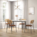 Set of 2 Rattan Dining Chair with Metal Legs by LJGDeals