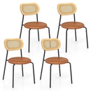 Set of 2 Rattan Dining Chair with Metal Legs by LJGDeals