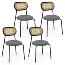 Set of 2 Rattan Dining Chair with Metal Legs by LJGDeals