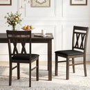 Upholstered Dining Chairs Set of 2 - Linen Style Gray by DirectDeals