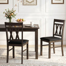 Upholstered Dining Chairs Set of 2 - Linen Style Gray by LJGDeals