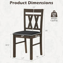 Upholstered Dining Chairs Set of 2 - Linen Style Gray by LJGDeals