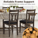 Upholstered Dining Chairs Set of 2 - Linen Style Gray by LJGDeals